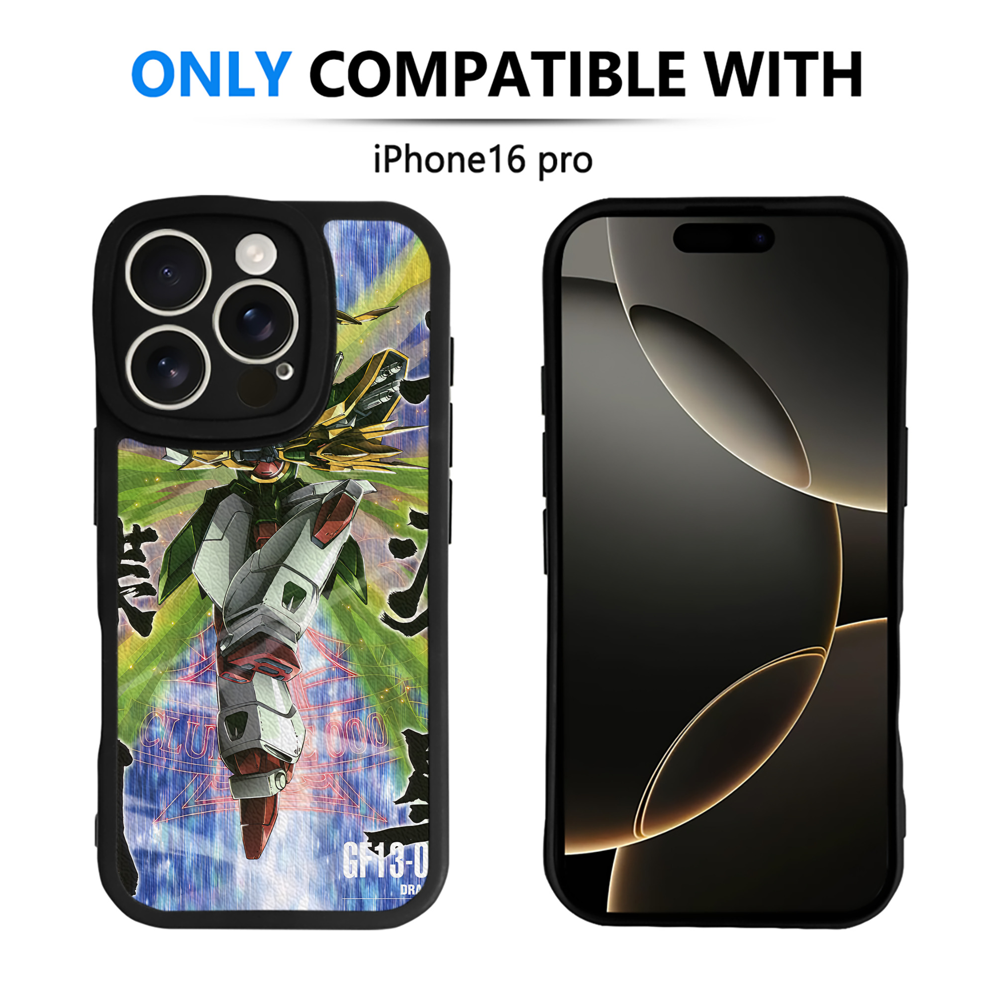 （画像用） 機動戦士ガンダム Mobile Suit Gundam 【iPhone 16シリーズ対応】シリコンスマホケース（レザー調） 材質：シリコン